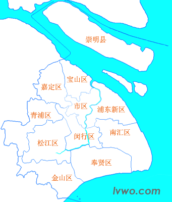 上海市行政区划地图