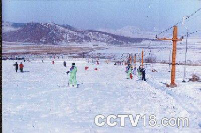 卧佛山滑雪场风景图